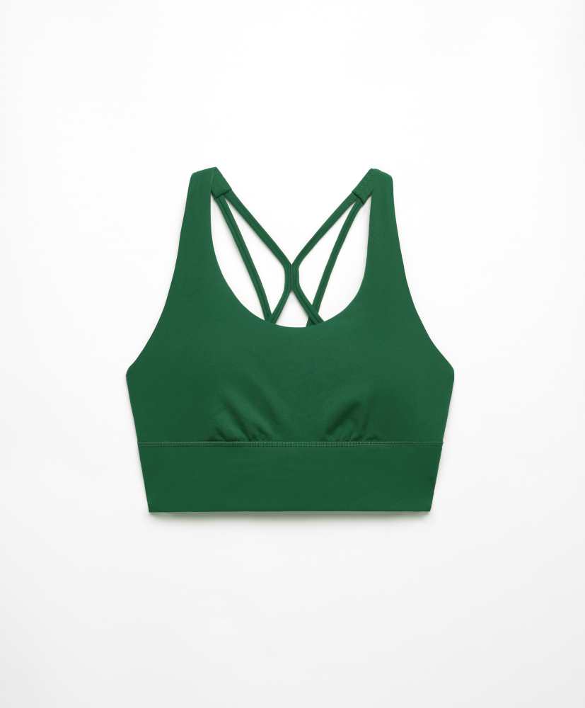 Sutiã esportivo com suporte médio para os seios.