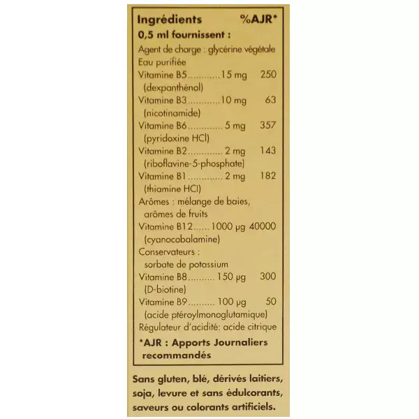Solgar Vitamine B12 Liquide avec Vitamines B 59ml