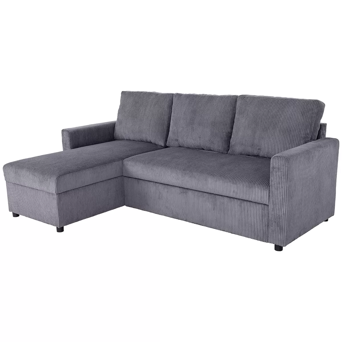 Ecksofa Paris Best Price 187 x 132 Anthrazit