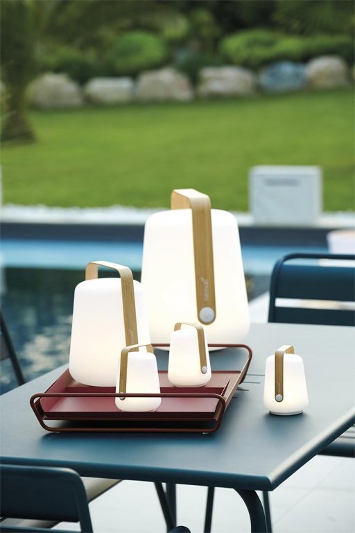 Fermob Balad tafellamp H38 LED oplaadbaar Bamboo