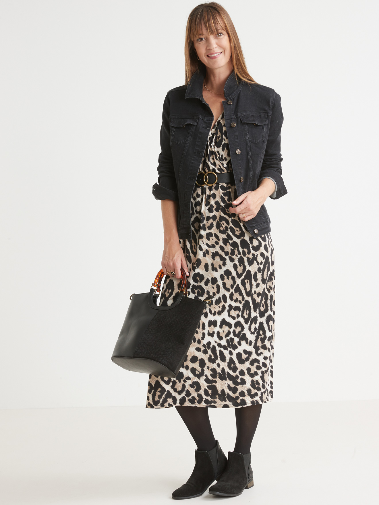 Robe longue en maille fluide