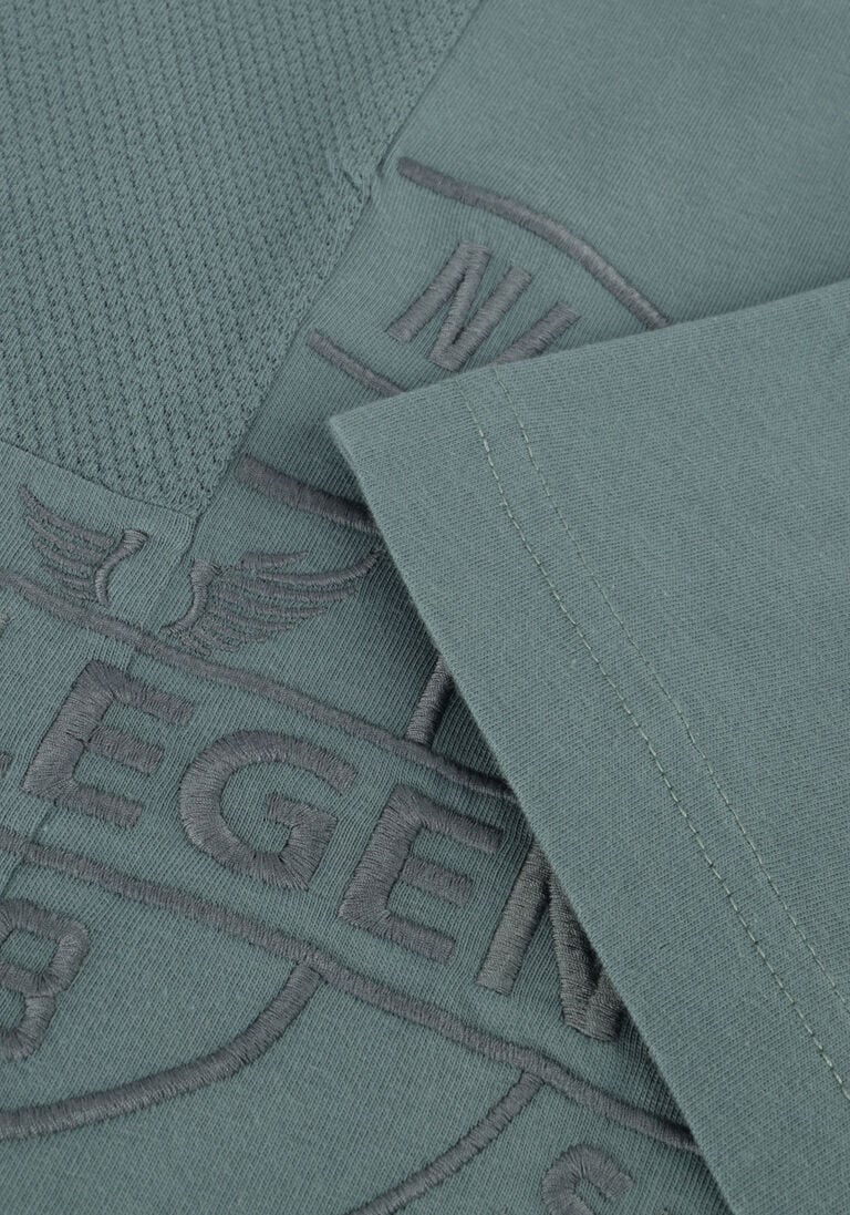 PME LEGEND groene pme legend t-shirt short sleeve r-neck play mix pique