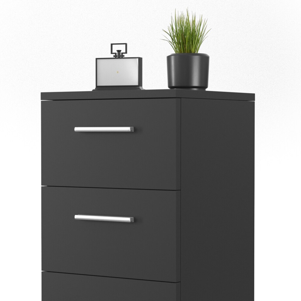 VICCO Nachtkommode Boxspringbett 2er Set Nachtschrank Nachttisch Kommode schwarz