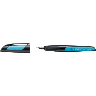 STABILO EASYbuddy - Stylo plume ergonomique - noir/bleu