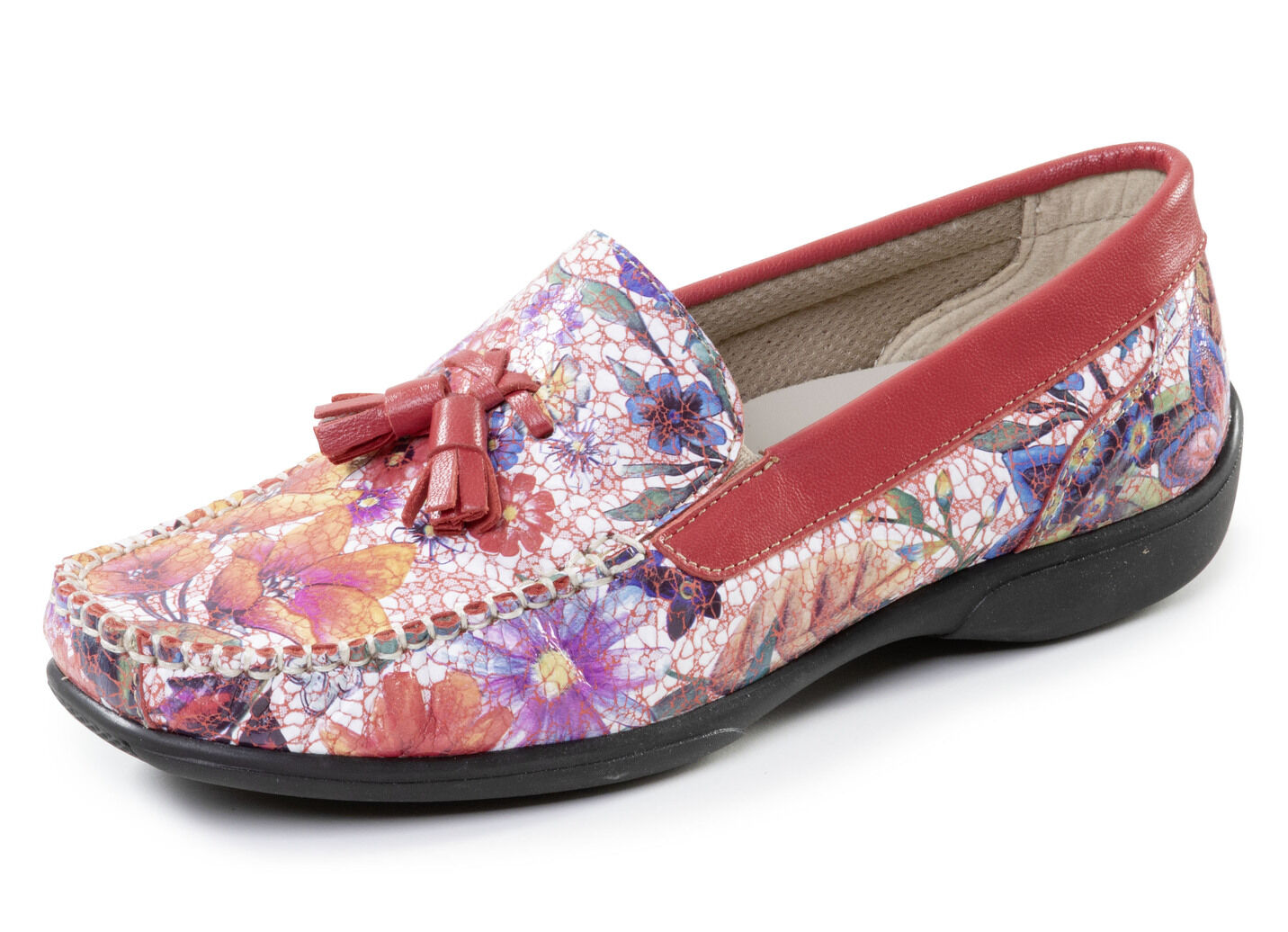 ELENA EDEN, bequeme Damen-Slipper, Weite H, mit herausnehmbarem Fussbett