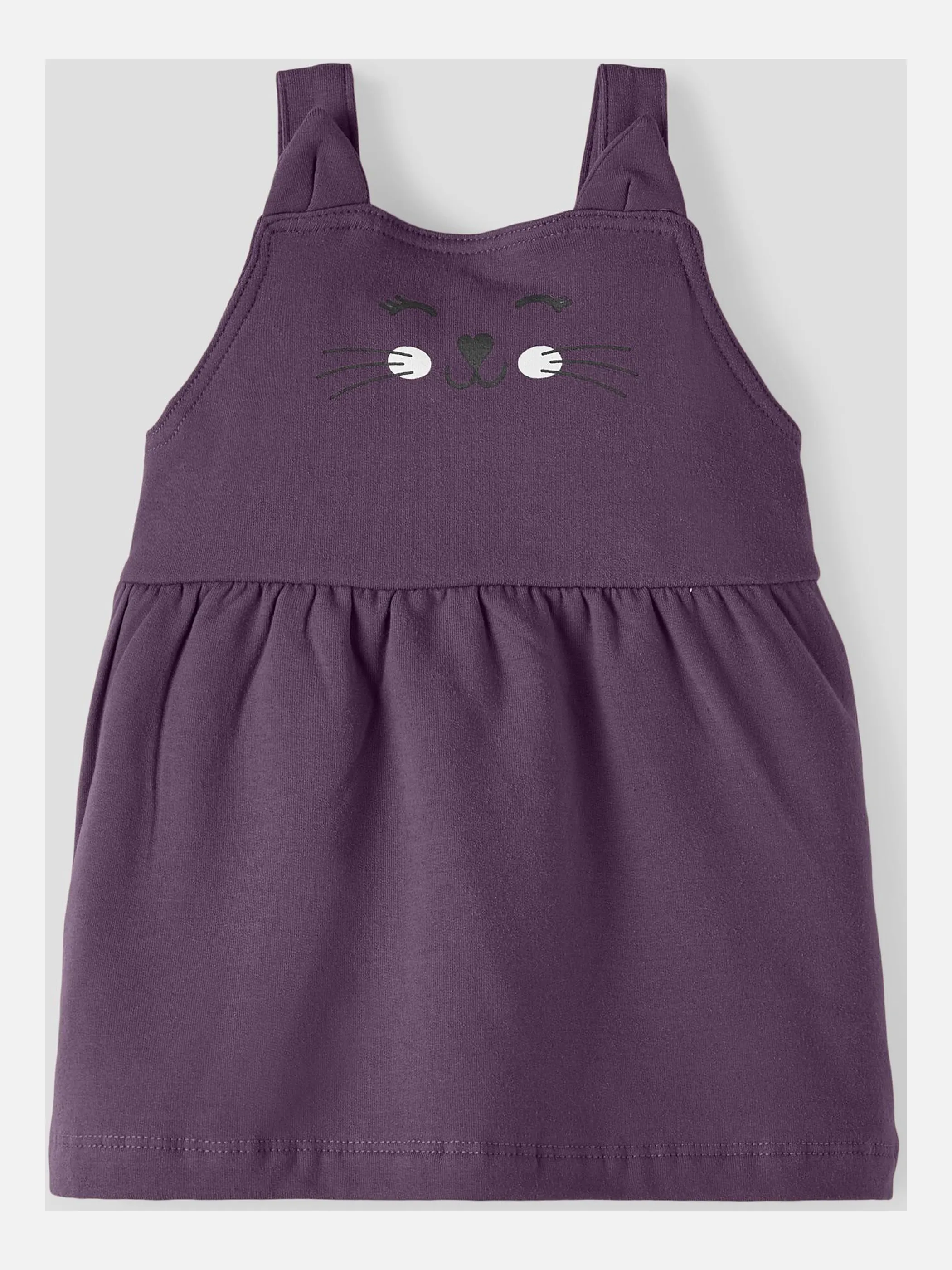 Baby Kleid mit Frontprint und angesetzten Öhrchen