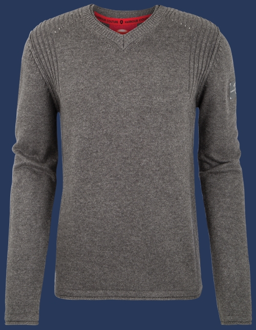 Herren Pullover 016 KoNitJa, Anthrazit