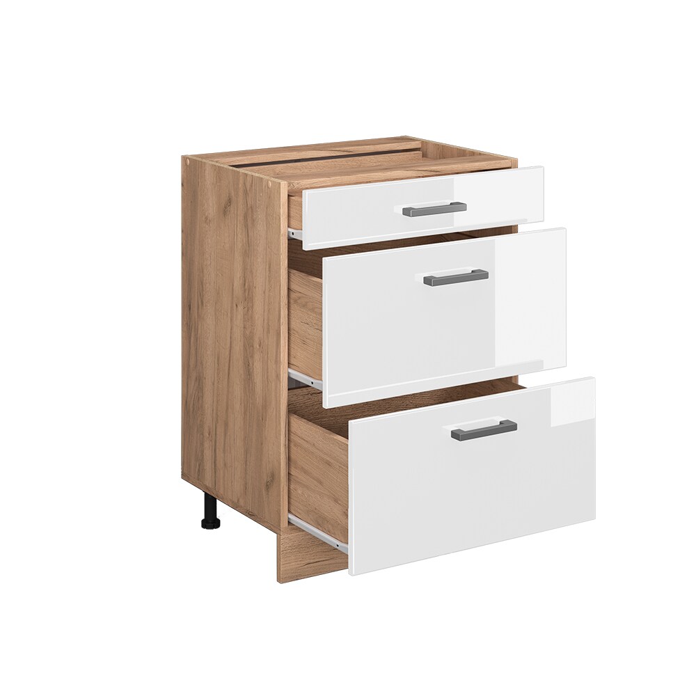 Vicco Schubladenunterschrank Küchenschrank Küchenzeile R-Line 60 cm Eiche Weiß Schublade