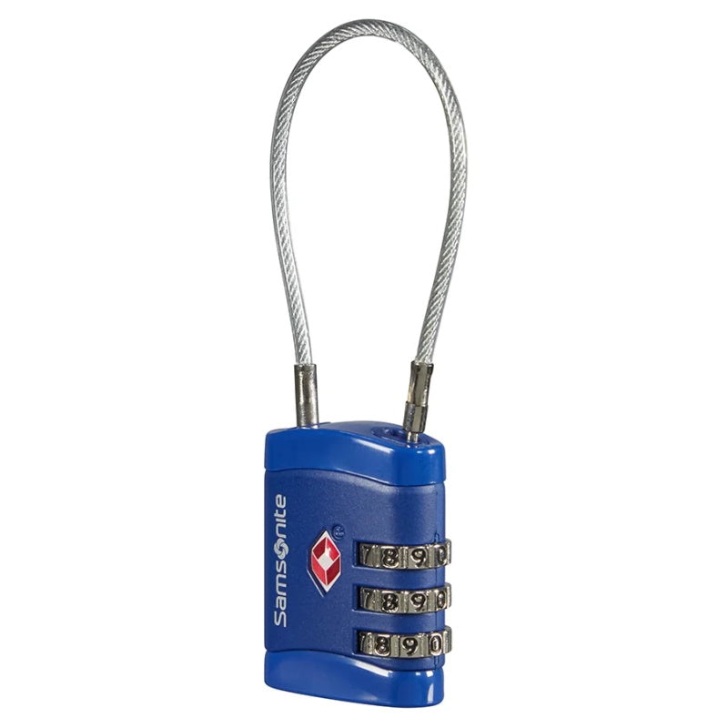 Samsonite Travel Accessoires TSA Cijferslot met Kabel Midnight Blue