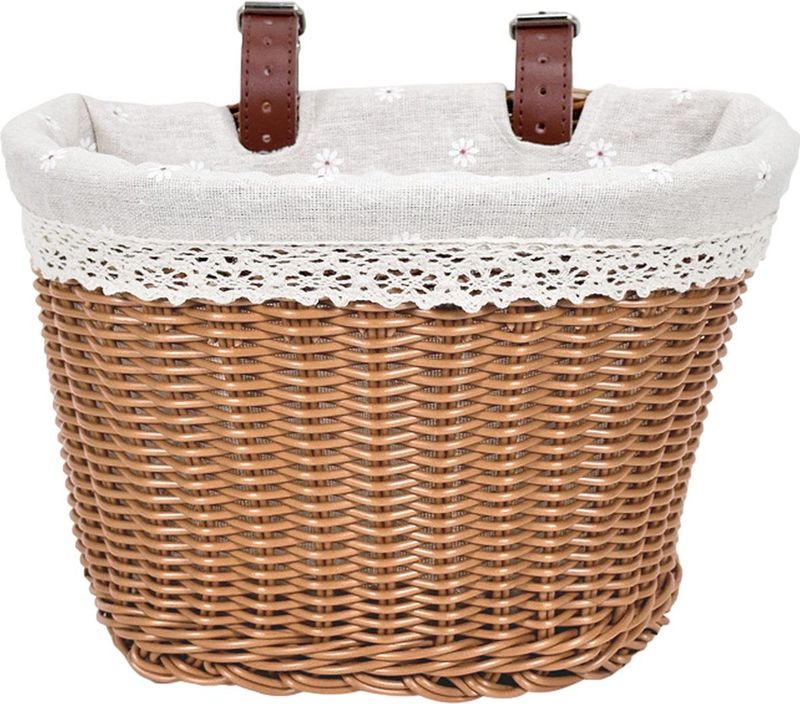 Rieten Fietsmand Fietskrat Kinderfiets - Klein Mini Small - Meisjes