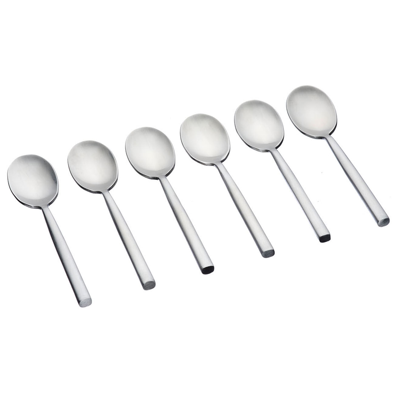 Bjorn 6 Petites cuillères Nils inox mat