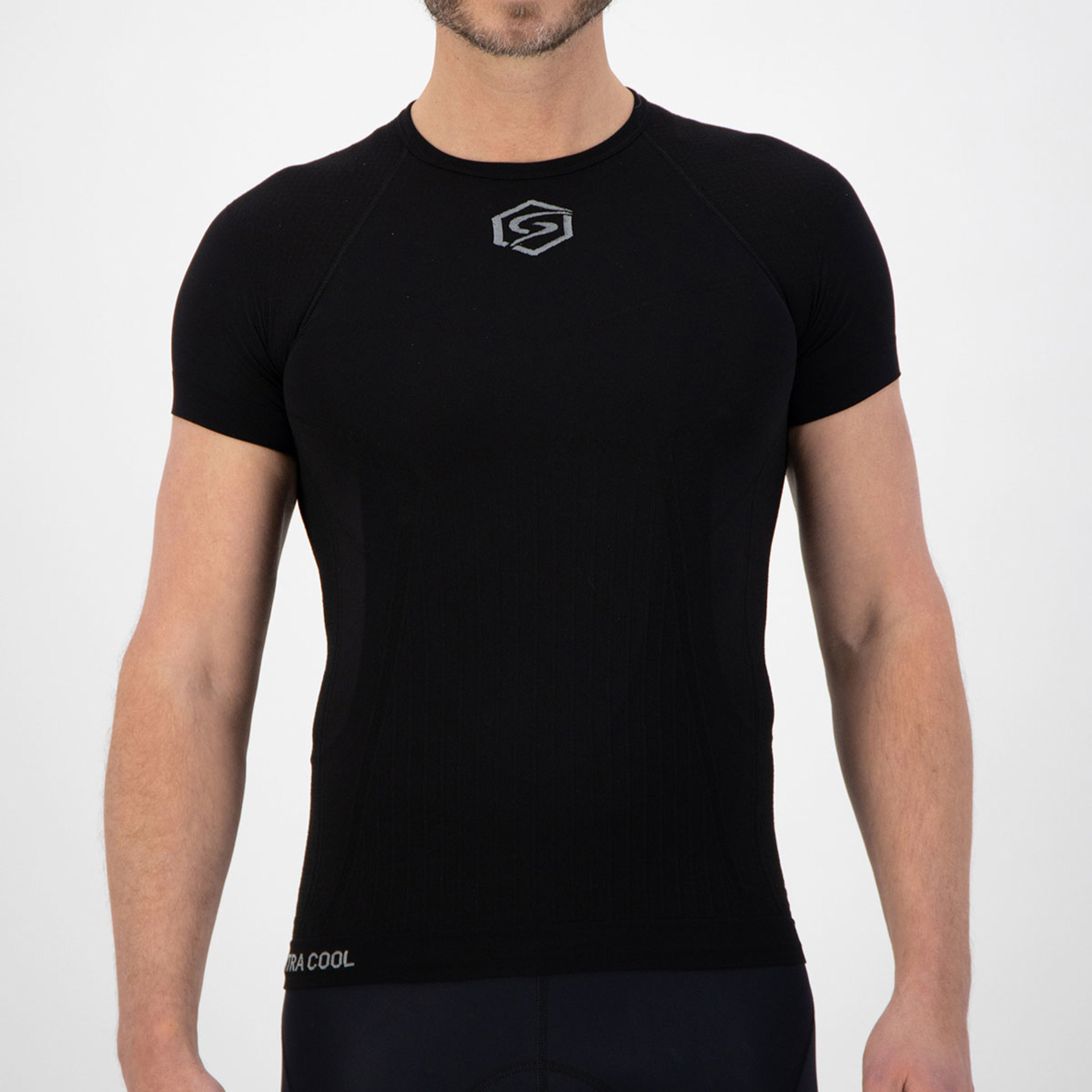 FUTURUM Xtra Cool Recycled Ondershirt korte Mouwen Zwart Heren