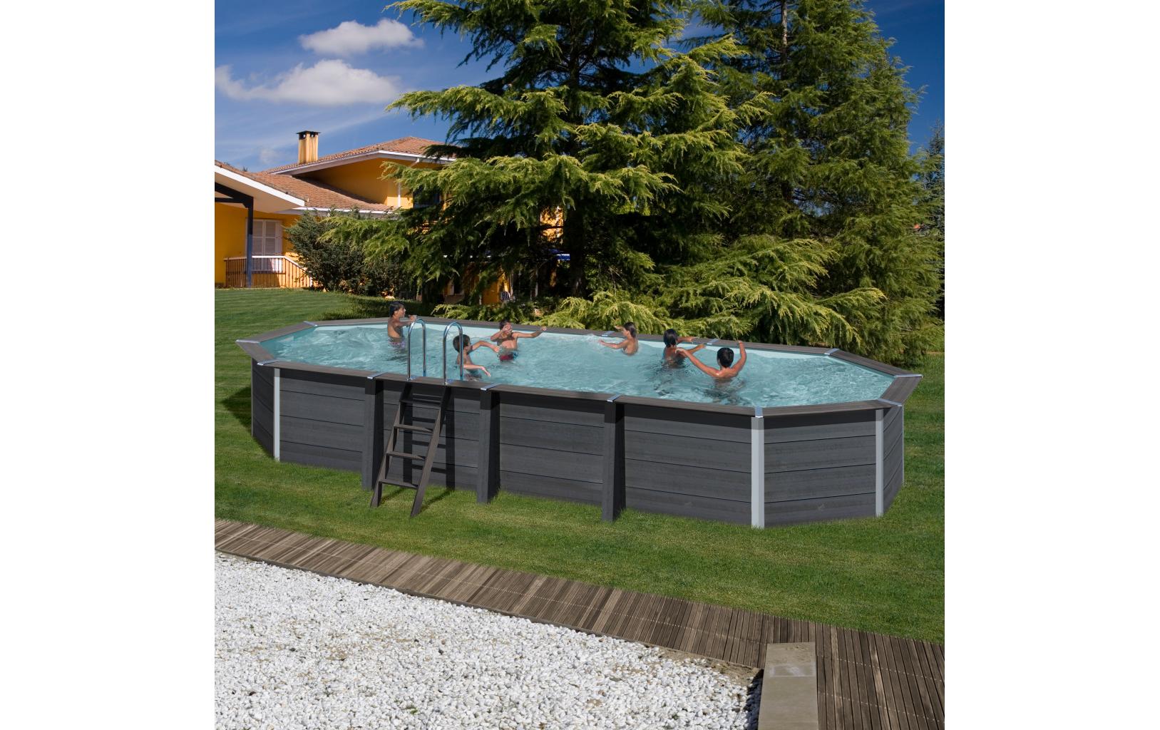 Pool KIT Avantgarde, 804 x 386 x 124 cm<br>Ovalbecken