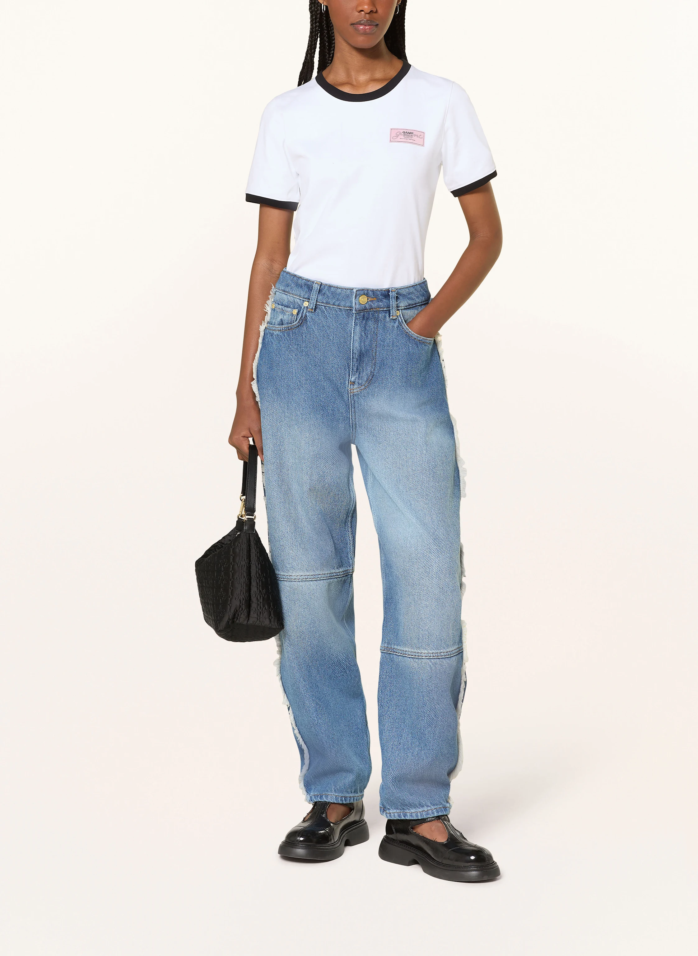 GANNI Cropped T-Shirt