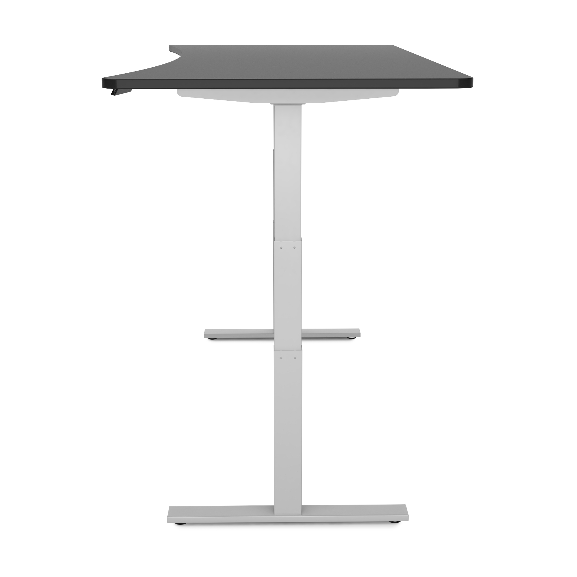 Stehpult elektrisch PREMIUM schwarz/grau 200 x 92 cm