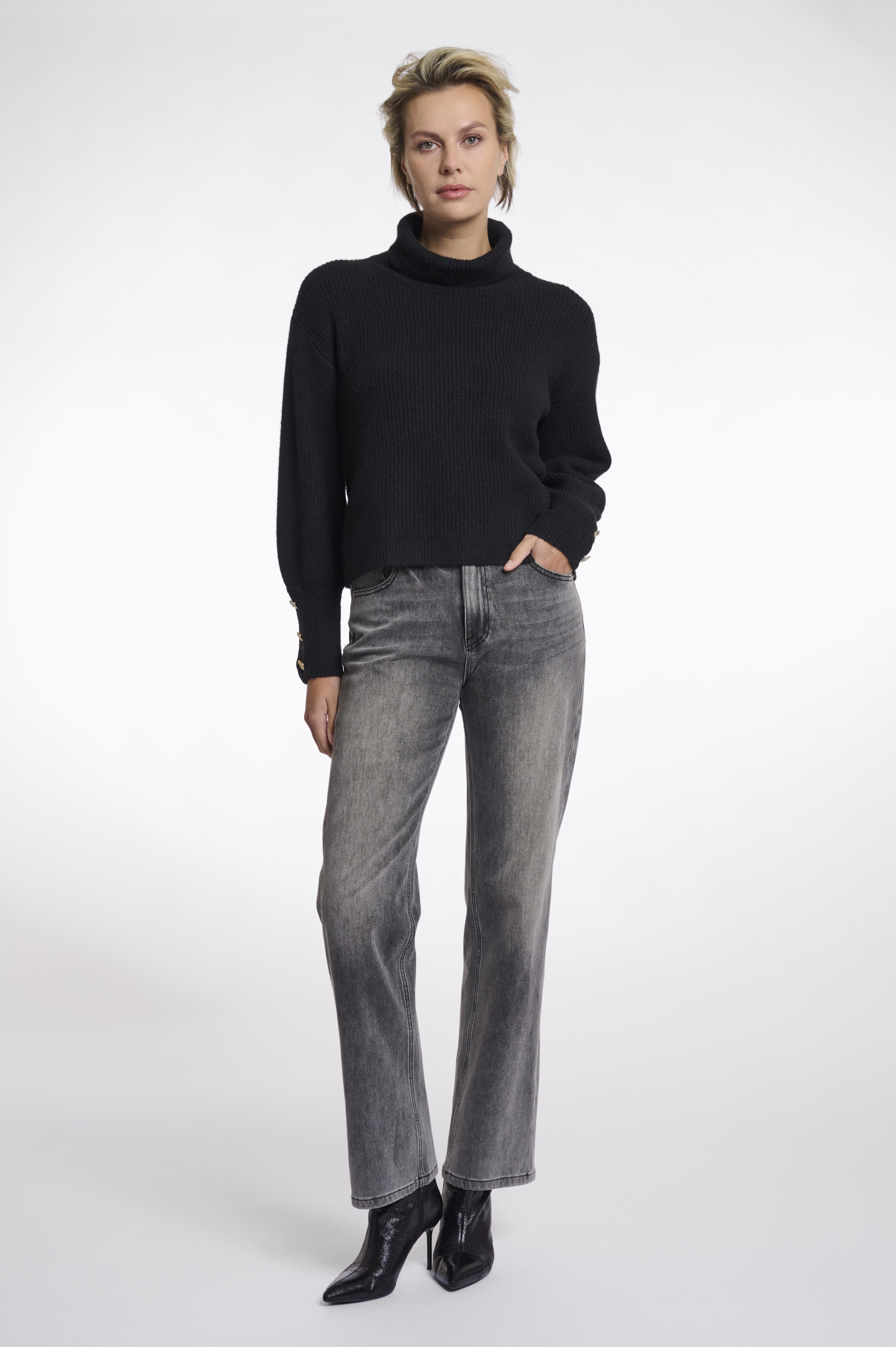 Rino & Pelle - Charlotte Turtleneck Sweater - Black