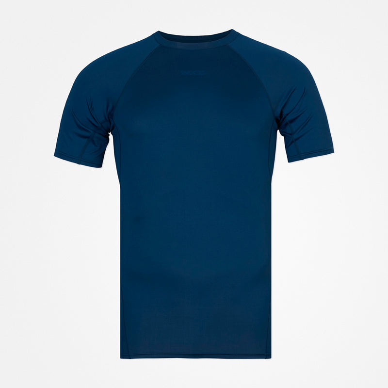 Funktionsshirt Herren aus recyceltem Polyester Dunkelblau