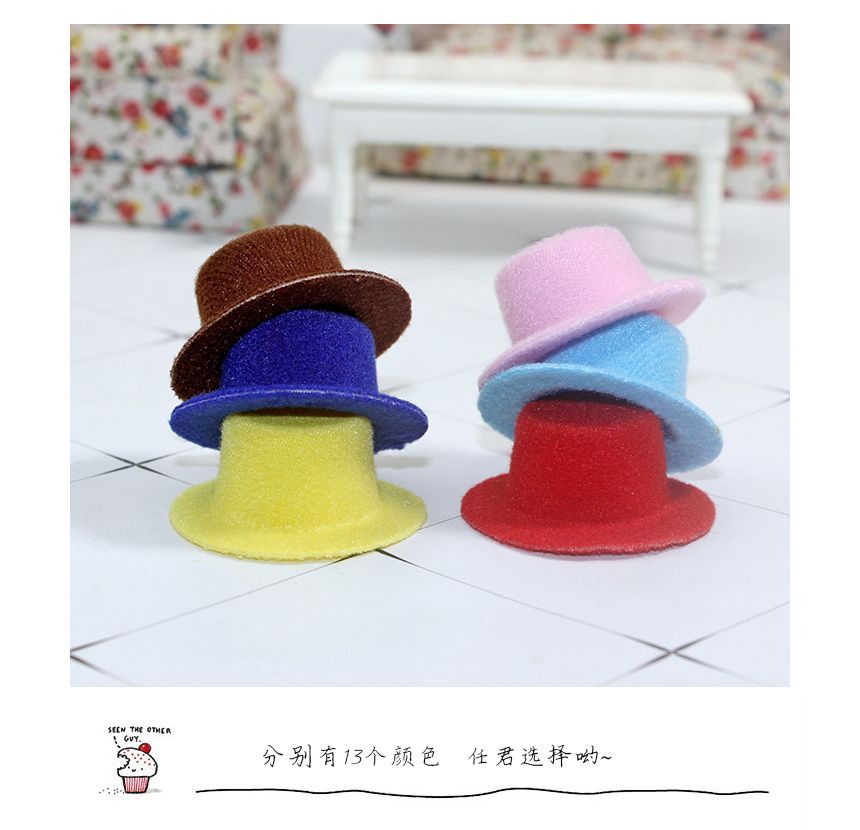 Ffeluro - Poppenhuis miniatuur Fedora hoed (verschillende ontwerpen)