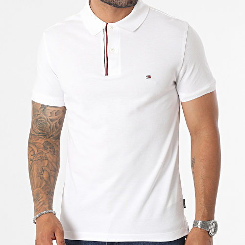 Polo Manches Courtes Essential Rwb Detail 3268 Blanc