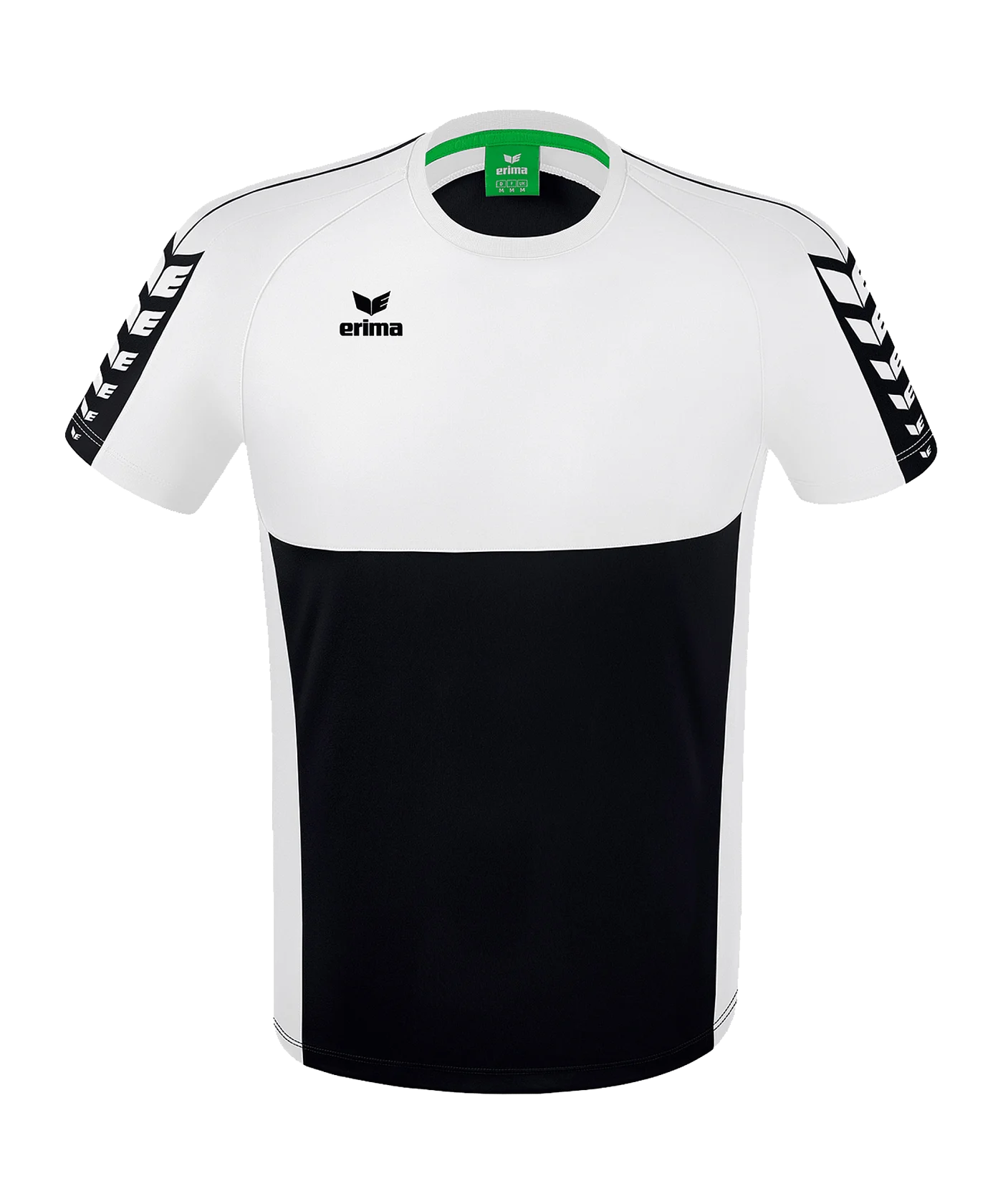 Erima Six Wings T-Shirt Kids Schwarz Weiss