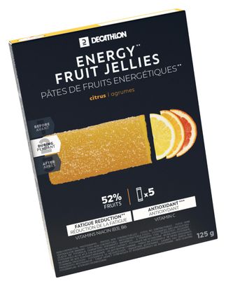 Pâtes de fruits énergétiques Decathlon Nutrition Citron/Agrumes - 5x25g