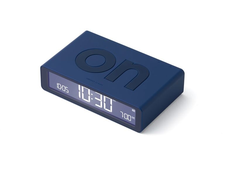 Lexon Digitalwecker Flip Classic Dunkelblau LCD-Wecker