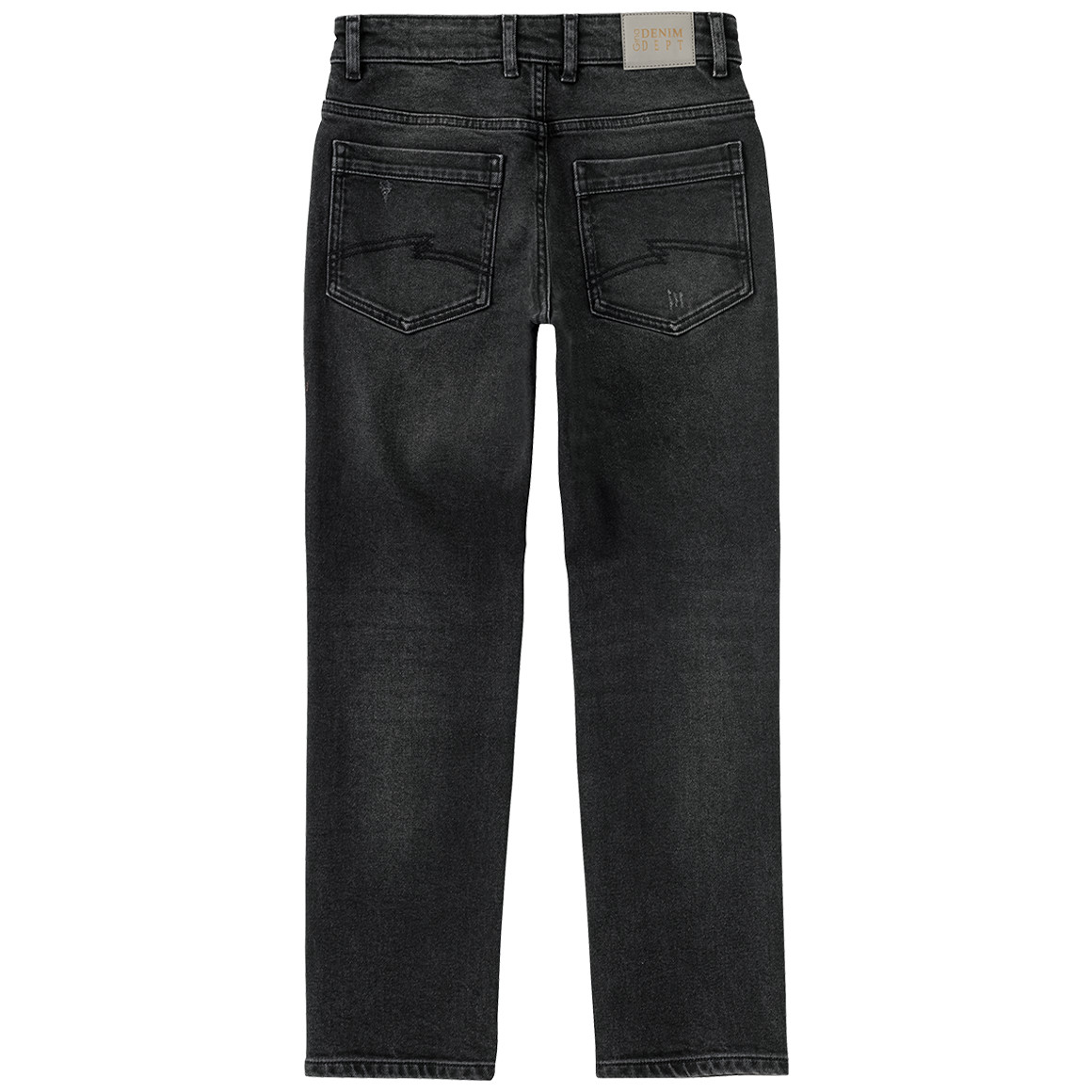 Beatwear Jungen Straight-Jeans im Used-Look dunkelgrau