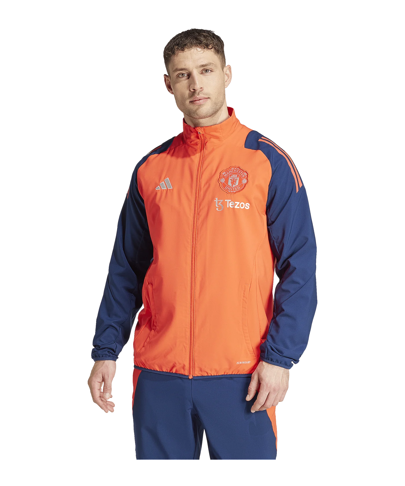 adidas Manchester United Prematch Jacket 2024/2025 Blau