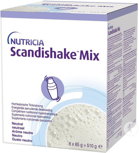 Nutricia Scandishake Mix Poudre Hyperénergétique Arome Neutre Sachets 6x85g