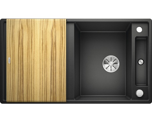 Blanco AXIA III 5 S spoelbak, 915 x 510 mm, antraciet, zonder multifunctionele bak, 523205