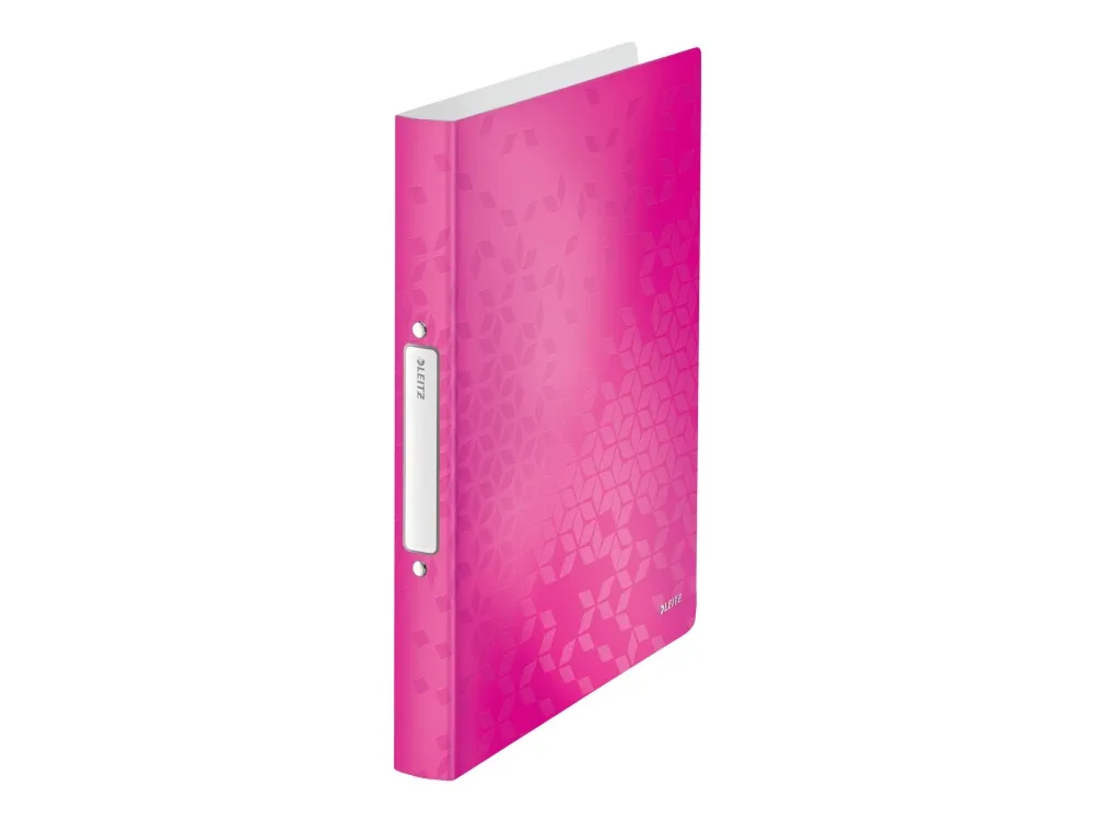 Ringordner Leitz WOW PP 2RR/25mm pink - (10 stk.)