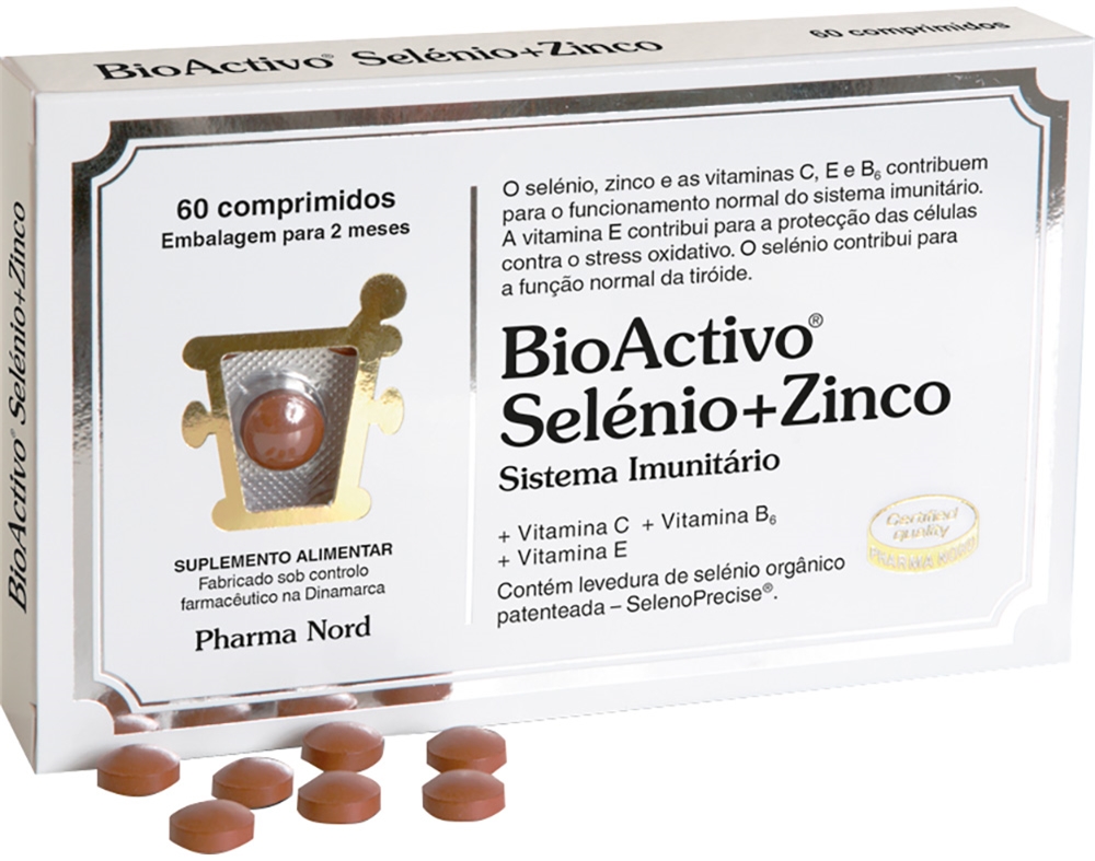 SUPLEMENTO BIOACTIVO SELENIO   ZINCO 60 COMPRIMIDOS
