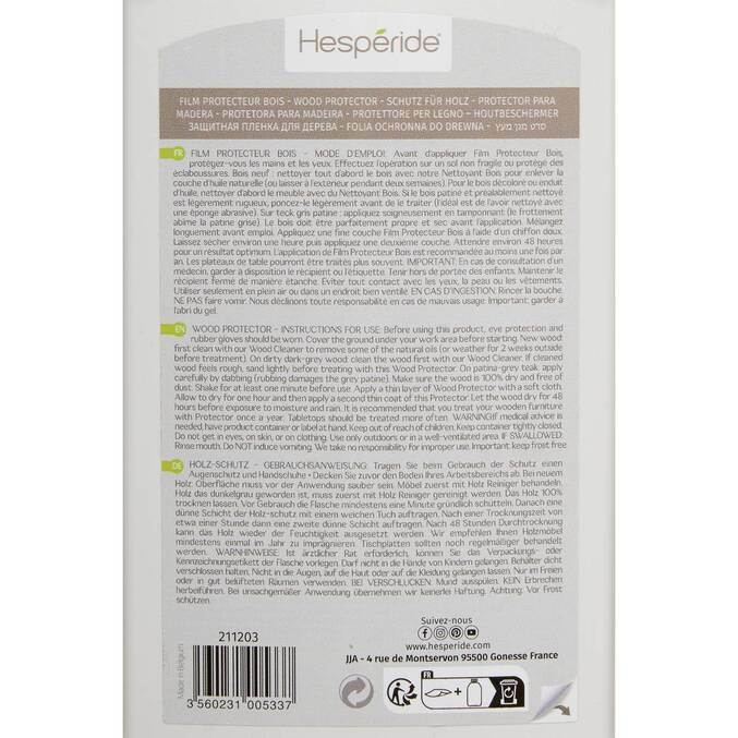 Film protecteur pour bois exotique finition transparente