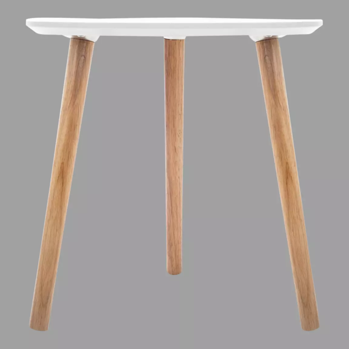 Table à café en bois (H45 cm) Mileo Polygone Blanche