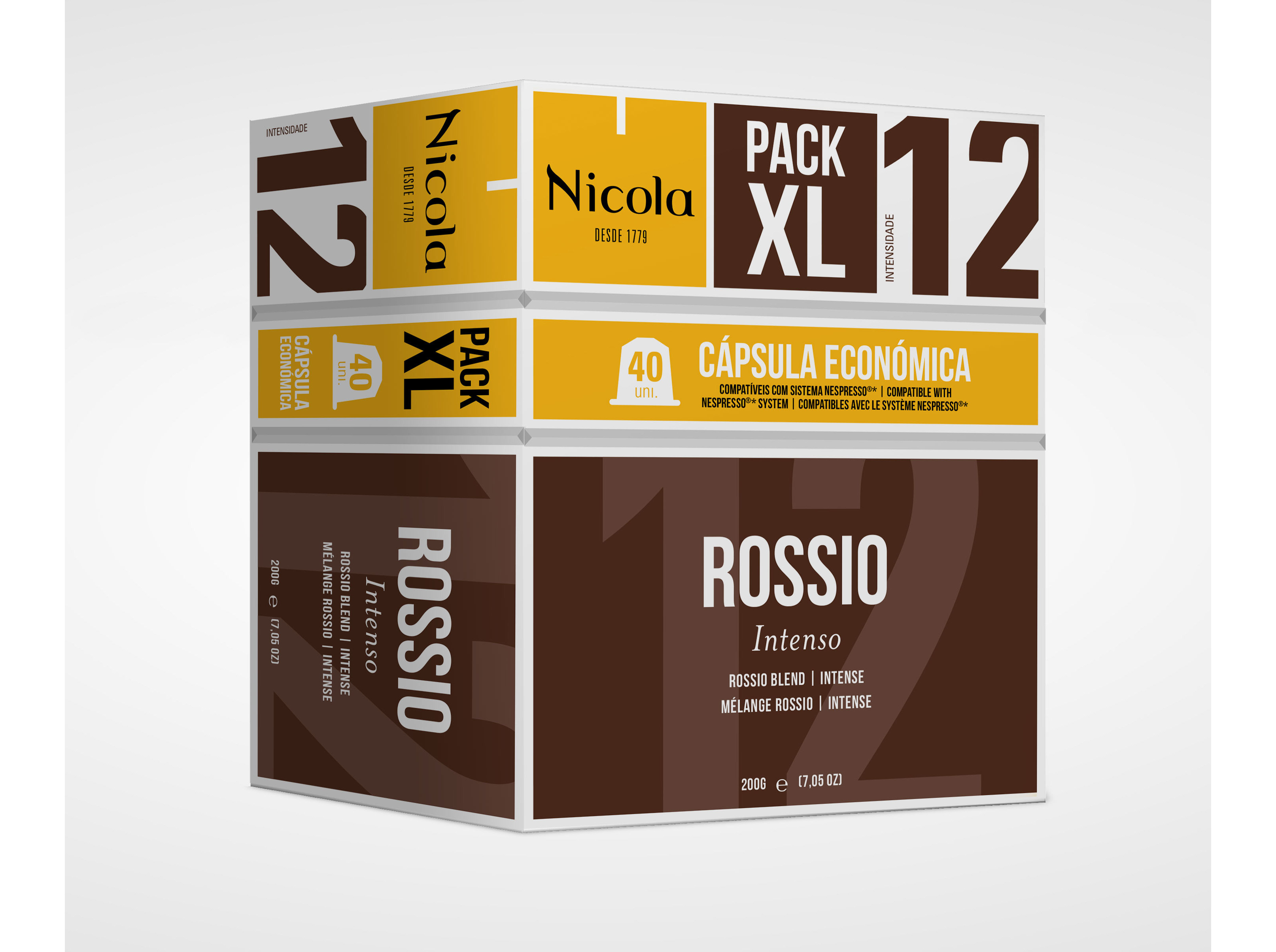 CÁPSULAS NICOLA ROSSIO XL PP NSP 40 UN
