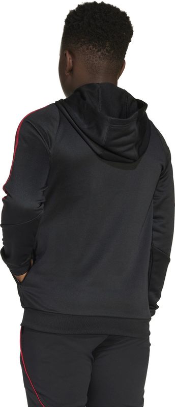 adidas - Ajax Track Hoodie - Zwart Wit Rood - Gemaakt van Gerecycled Polyester