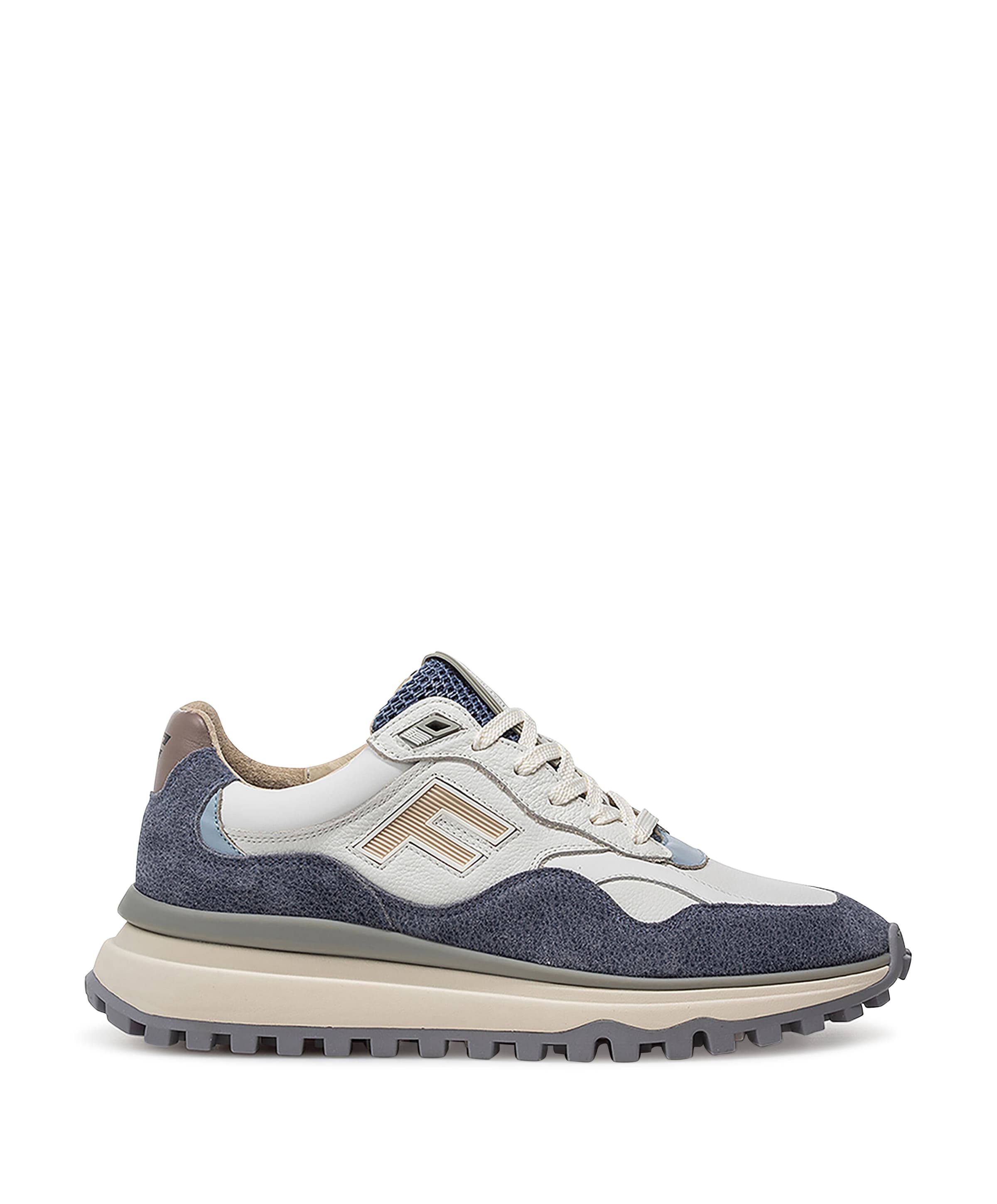 Floris van Bommel heren sneakers blauw