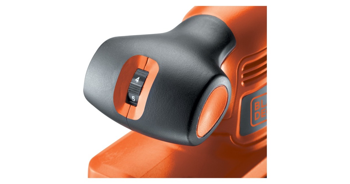BLACK+DECKER240W 1/3vel vlakschuurmachine  (Zwart/oranje)