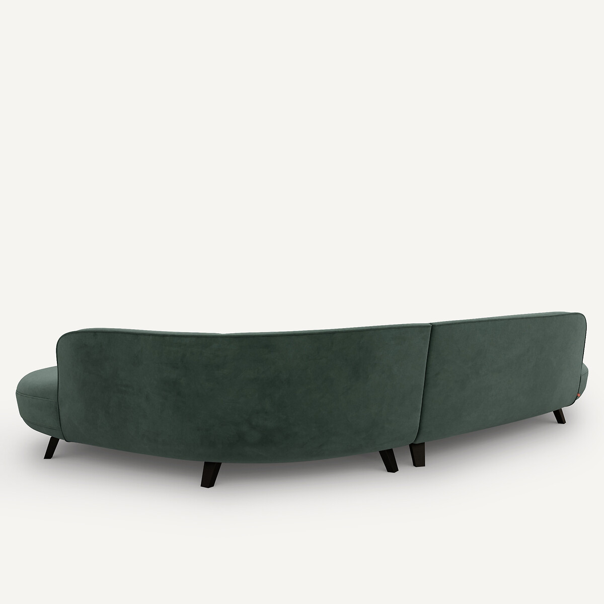 AM.PM<br>Sofá de canto em veludo, design Rosebury E.Gallina