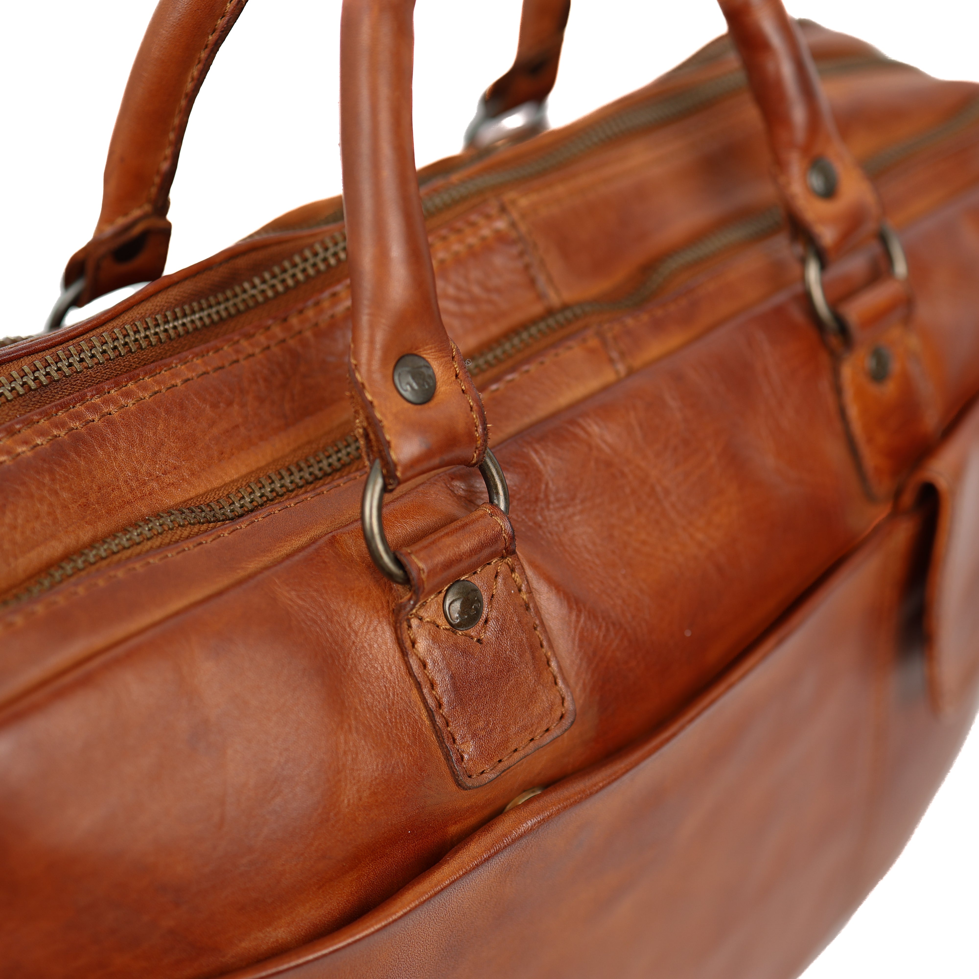 Laptoptas 'Silke' cognac Cognac