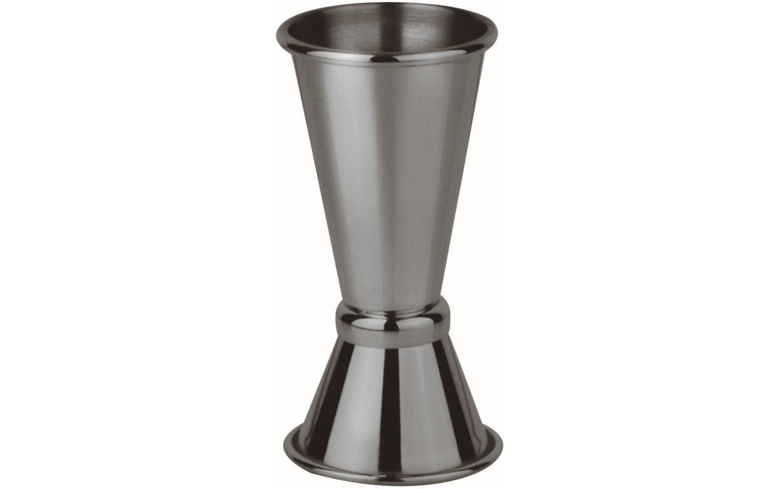 Cocktail-Doppelmass 40/20 ml, Grau/SchwarzCocktail-Messbecher