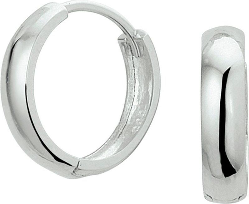 Klapoorringen - 14K Witgoud - 4104701 - Klassieke Creolen