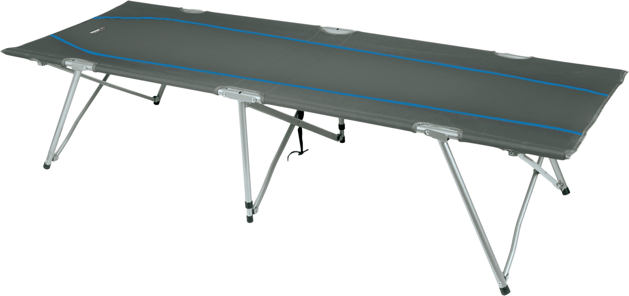 High Peak Oviedo Camping Faltbett 190 x 65 x 45 cm dunkelgrau/blau