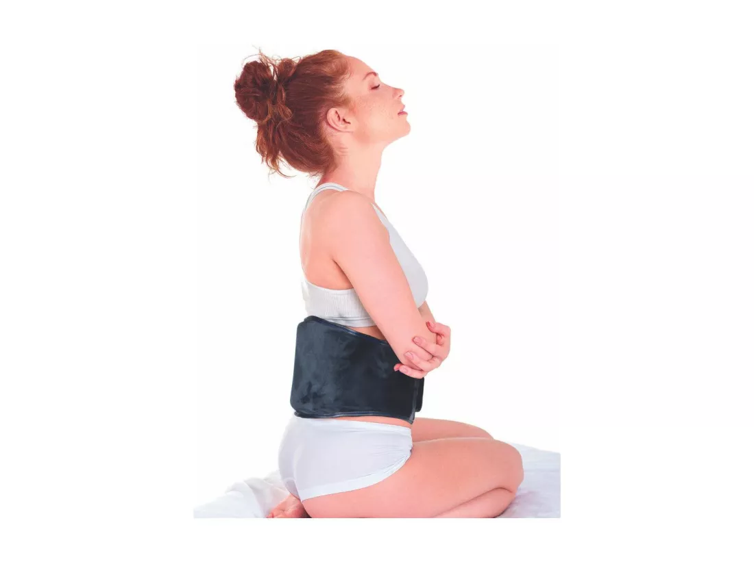 Ceinture - Chaleur et massage - L 114 cm x L 21 cm - Noir