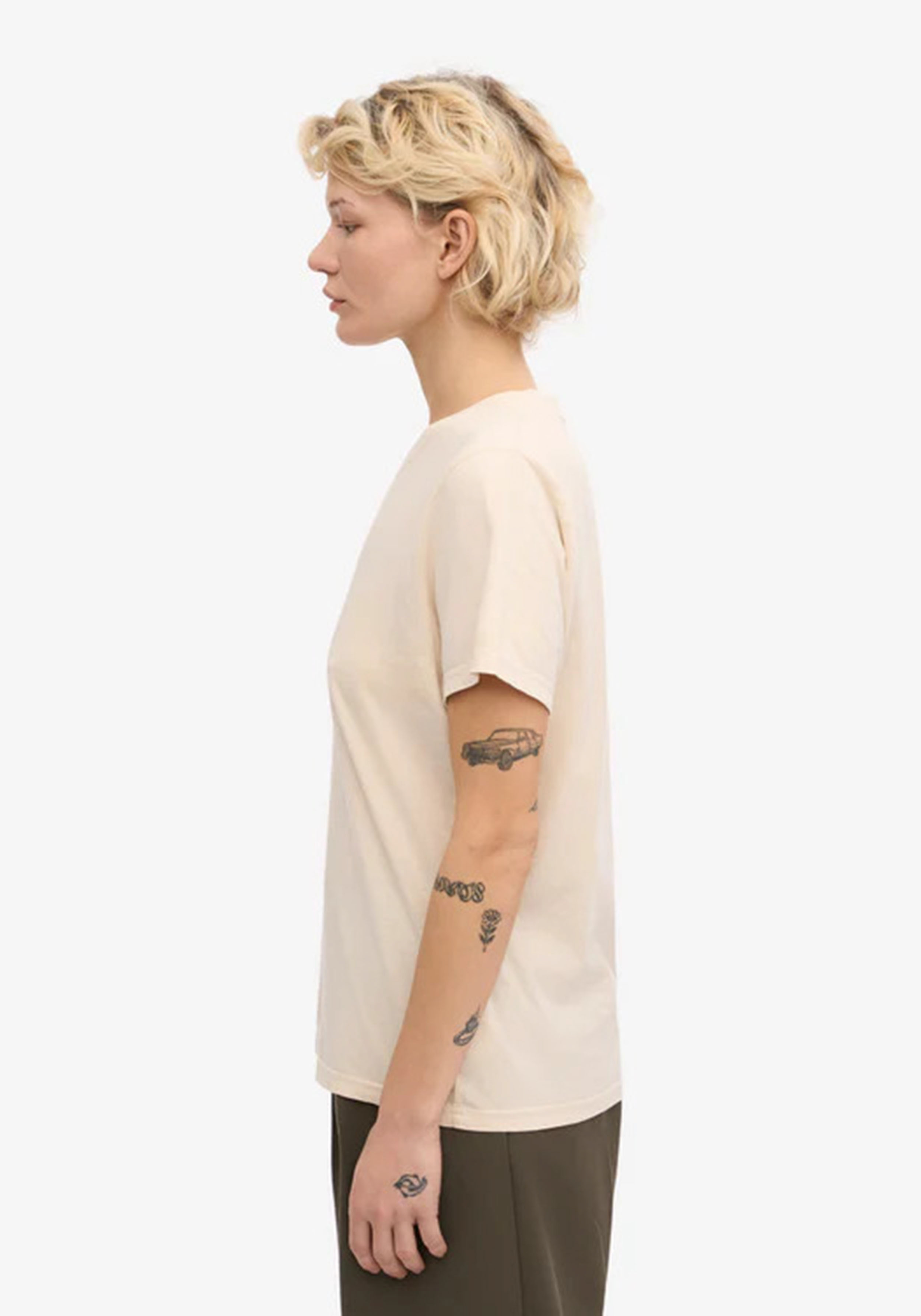 Colorful Standard Damen-T-Shirt Ivory White