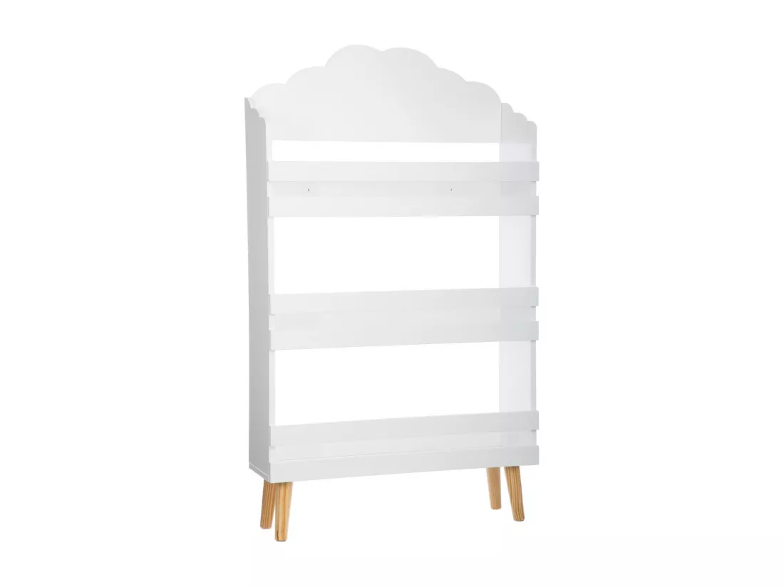 Bibliothèque Enfant Nuage blanc 3 étagères