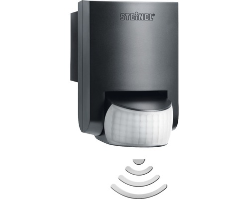 Steinel IS 130-2 130° infrarood bewegingsmelder IP54 binnen + buiten 12 m bereik zwart