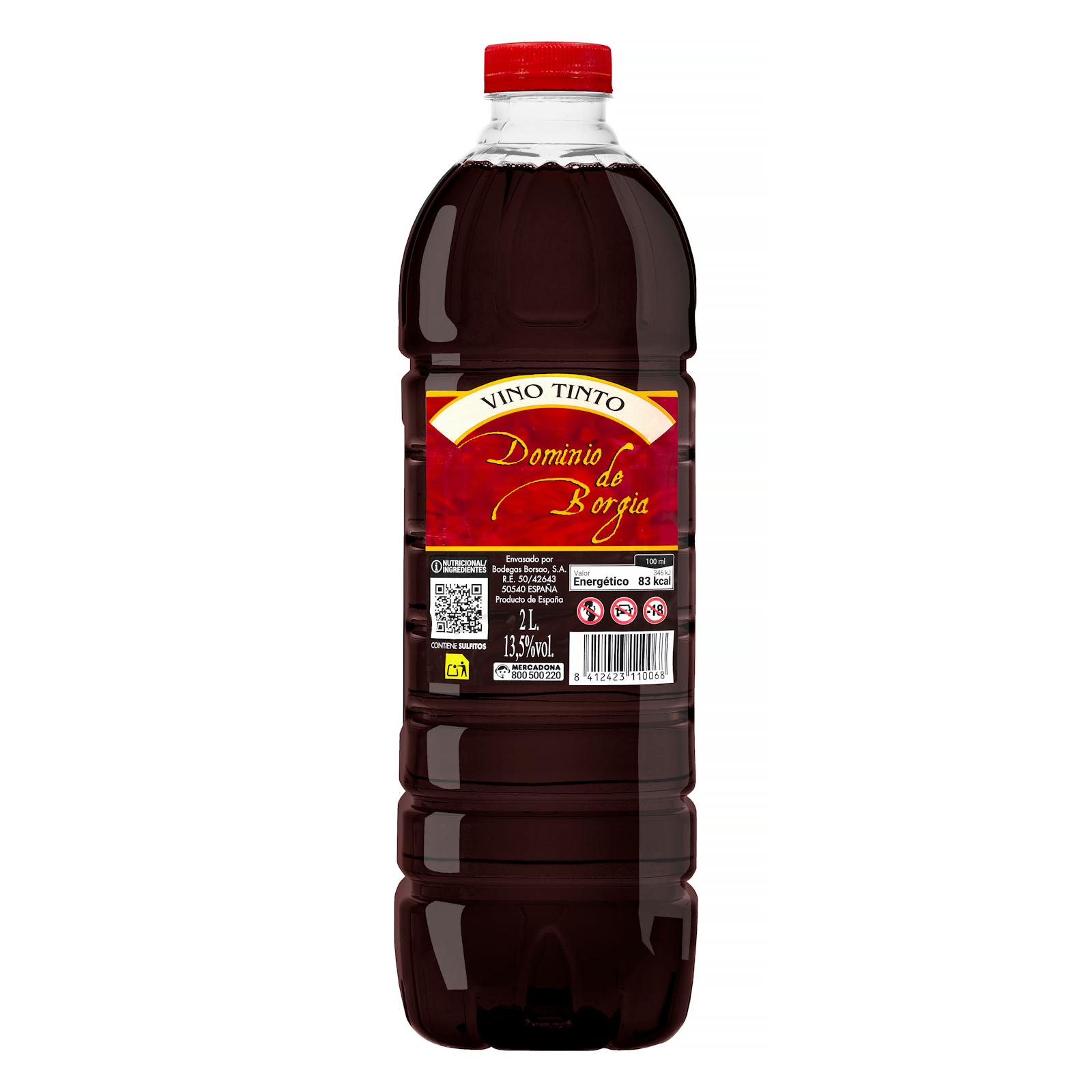 Vin rouge du Domaine Borgia