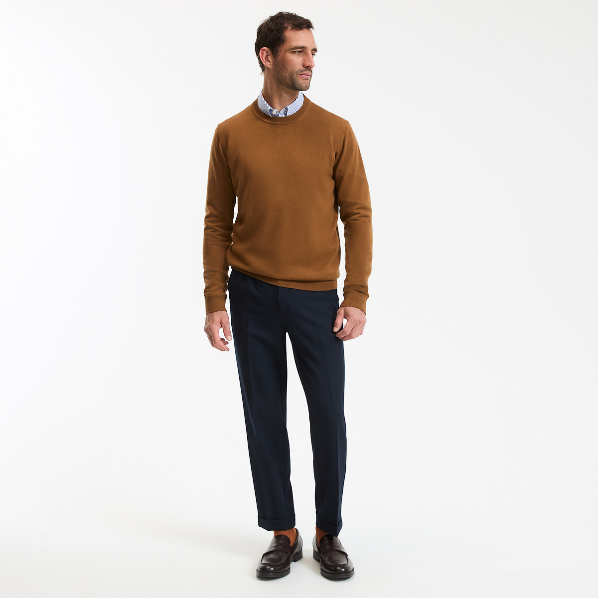 COLEÇÕES LA REDOUTE<br>Trui em lã merino, assinatura BASTIEN