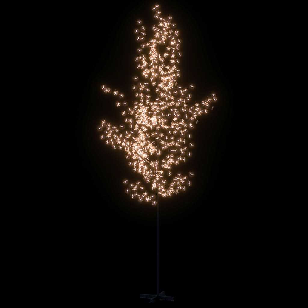 Arbre à led fleur de cerisier 672 led blanc chaud 400 cm